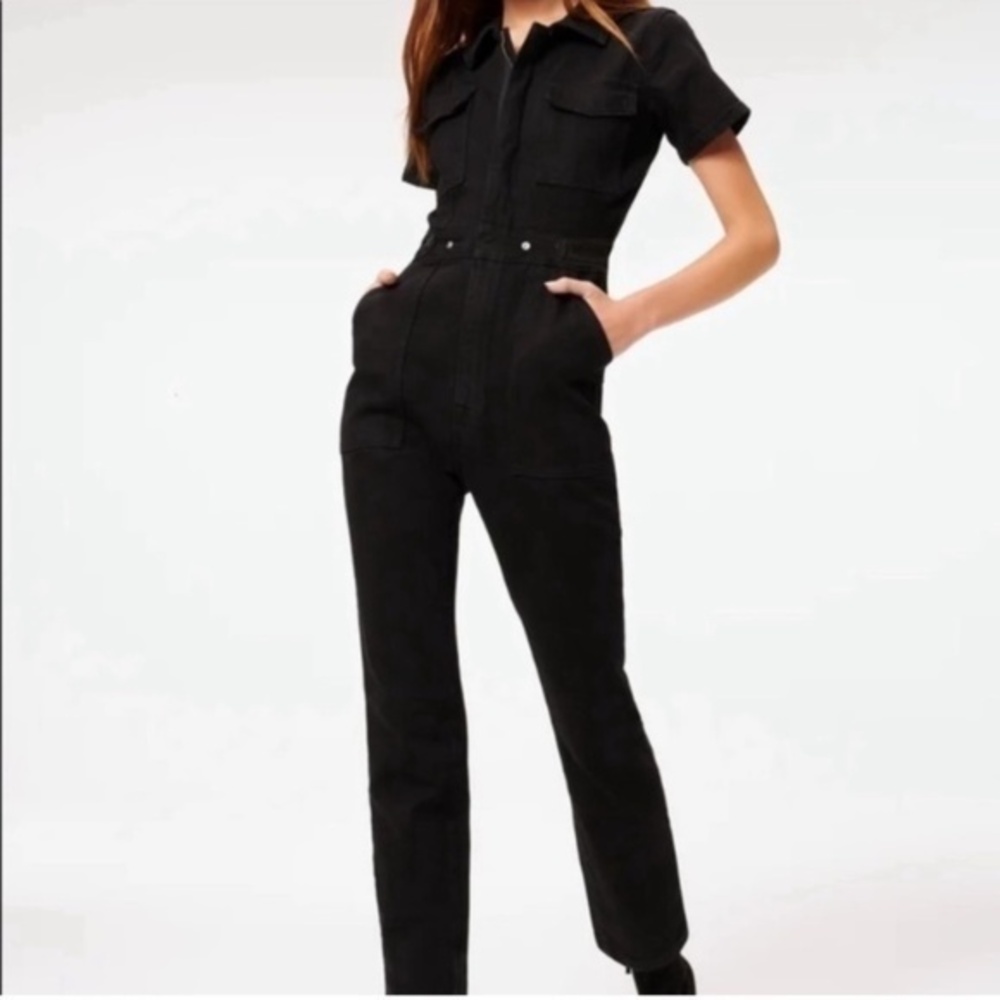 GOOD AMERICAN The Fit For Success Jumpsuit Black